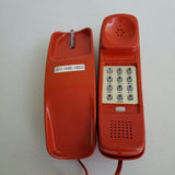 Western Electric Touch Tone Push Button Trimline Wall Phone Orange Telephone