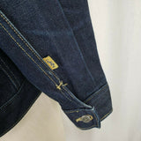 Karl Kani KK2 Jewels Denim Blue Jean Trucker Jacket Womens M Hip Hop Streetwear