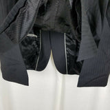 Alfani for Macys Black Pinstripe Wool Cashmere Sportcoat Jacket Blazer Mens 42S