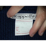 Acappella Tuxedo Jacket Santana Knit Sweater Jacket Womens 8 Canada Navy Blue