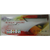 Acrylic Colors 12 Pack Lead-Free And Phthalate-Free Crafting Art Paint NIP 12 ml