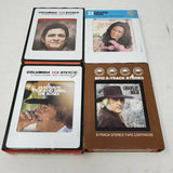 8-TRACK Loretta Lynn Johnny Cash Mac Davis Charlie Rich Stereo Tapes Music Lot 4