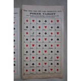 20 Vintage Pine Tree Fish & Game Assn. Poker Paper Targets Rifle Pistol Shooting
