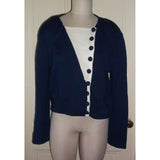 Acappella Tuxedo Jacket Santana Knit Sweater Jacket Womens 8 Canada Navy Blue