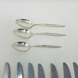 30 Pieces Oneida Community Silverplate 1960 ENCHANTMENT GENTLE ROSE Silverware