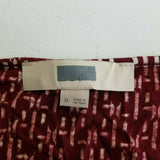 Ann Taylor Loft Blouson Scoop Neck Tie Waist Summer Dress Womens M Brick Red