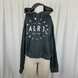 Aero New York City Hooded Pullover Sweatshirt Hoodie Womens XL Aeropostale Black