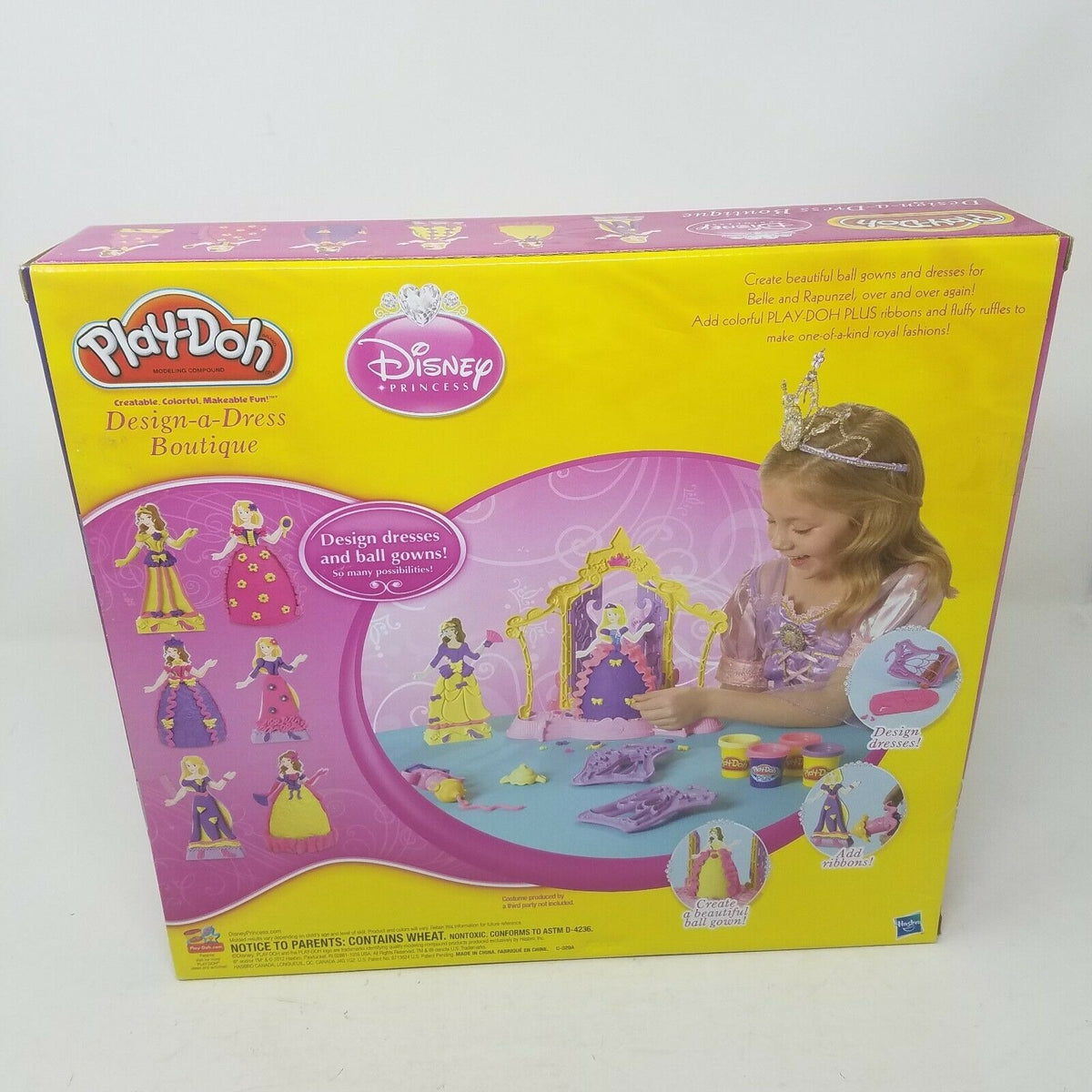 Play-Doh Disney Princesses Design-A-Dress Boutique Royal Dresses Belle – Mainely Bargains