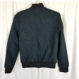 21Men Los Angeles Wool Bomber Jacket Mens XS Black Baseball Varsity Style