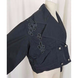 Angels Never Die ANVRDI Cropped Double Breasted Jacket Womens 1 Black Boutique