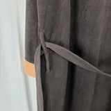 Pierre Cardin Brown Velour Wrap Bath Robe Mens OS Striped USA Smoking Jacket 70s