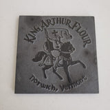King Arthur Flour Norwich VT Etched in Stone Carved Raised Trivet Tile Black 6x6