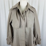 Vintage Fleet Street Long Aline Rain Shine Coat Cape Top Trench Coat Womens 8 HK