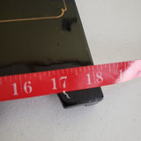 Vintage Asian Black Lacquer Wood Folding 4 Panel Table Screen Mother of Pearl