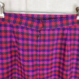 Vtg Evan Picone Houndstooth Wool Plaid Blazer Jacket Skirt Suit Set Womens sz 16