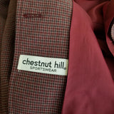 Vintage Chestnut Hill Sportswear Wool Houndstooth Plaid Blazer Jacket Womens M L