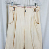 Vintage Dockers Buckle Pleated Tapered High Waist Pants Slacks Womens 8 80s 90s