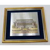 Reed & Barton Damascene Insculpture Columbia Univ Butler Library Etching Picture