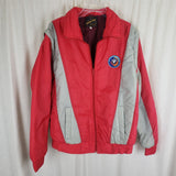 Vintage 80s BMW Ski Jacket Parka Convertible Vest Womens sz XL Boor Yin Red Gray