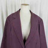 Vintage Chestnut Hill Sportswear Wool Houndstooth Plaid Blazer Jacket Womens M L