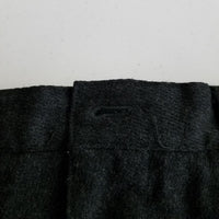 Vintage Gap Winter Wool Tweed Cuffed Pants Trousers Mens sz 34x32 Black Charcoal