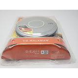 Sony CD Walkman D-EJ011 Silver Portable CD-R Player 2007 Brand New Sealed