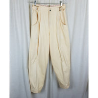 Vintage Dockers Buckle Pleated Tapered High Waist Pants Slacks Womens 8 80s 90s