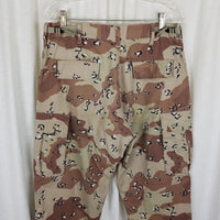 Vintage Military Camo Desert Storm BDU Pants Chocolate Chip Camouflage Mens sz M