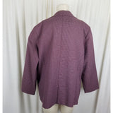 Vintage Chestnut Hill Sportswear Wool Houndstooth Plaid Blazer Jacket Womens M L