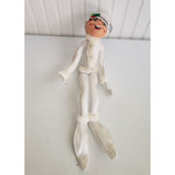 Vintage Annalee Dolls Frosty Silver White Holly Pixie Shelf Elf 14 in Christmas