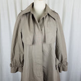 Vintage Fleet Street Long Aline Rain Shine Coat Cape Top Trench Coat Womens 8 HK