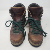 Vintage Scarpa LL Bean Brown Leather Norwegian Welt Hiking Boots Mens 8 Vibram