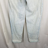 Vtg UnionBay Buckle Back High Waist Acid Bleached Jeans Blue Denim Womens 33 80s