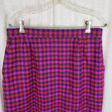 Vtg Evan Picone Houndstooth Wool Plaid Blazer Jacket Skirt Suit Set Womens sz 16