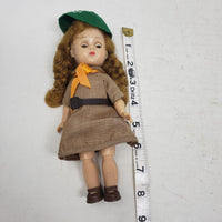 Vintage Vogue Ginny Girl Scout Dress Suit Outfit Doll 8" Sleepy Eyes Hard Plastic