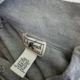 Vintage LL Bean Wool Polo Collared Henley Shirt Sweater Mens M Thin Lightweight