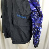 Vintage 90s Reebok Mesh Lined Hip Hop Track Windbreaker Jacket Women L Loud Busy