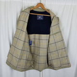 Vintage Burberrys Blanket Wool Lined Harrington Golf Bomber Jacket Mens M L Tan