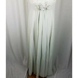 Lanz of Salsburg Vintage Lace Formal Maxi Prom Dress Womens 14 Seafoam Green