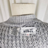 Vintage Albee Wool Blend Zip Cable Knit Cardigan Sweater Womens S Vintage 50s