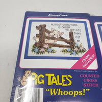 Stoney Creek Counted Cross Stitch Kits Pig Tales Whoops Movin On 5" x 7" Moving