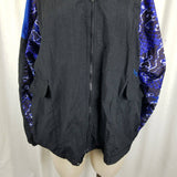 Vintage 90s Reebok Mesh Lined Hip Hop Track Windbreaker Jacket Women L Loud Busy