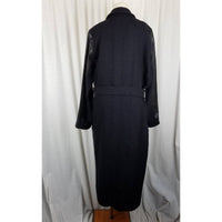 Damir Doma Belted Wrap Wool Maxi Coat Peacoat Womens 40 M Italy Avant Garde Y2K