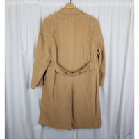 VTG DeGemmis of Glastonbury 100% Camel Hair Overcoat Polo Coat Peacoat Mens 42