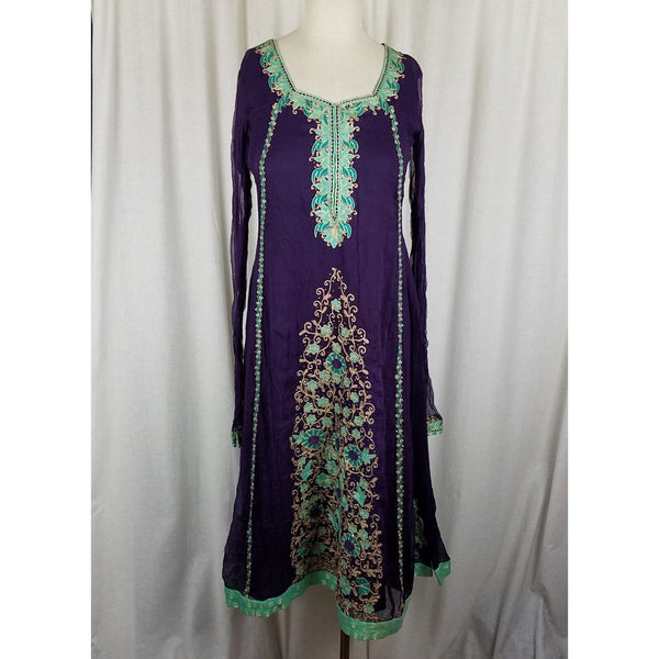 Vintage Seap Kadhai Dashiki Caftan Kaftan Embroidered Dress Ethnic Traditional Womens size Small