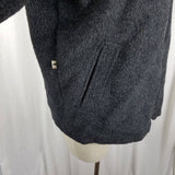 Peruvian Link Alpaca Collection Wool Long Jacket Short Coat Womens S Charcoal