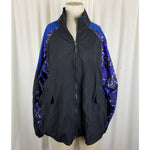 Vintage 90s Reebok Mesh Lined Hip Hop Track Windbreaker Jacket Women L Loud Busy