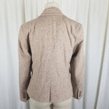 LL Bean Wool Silk Mottled Tweed Equestrian Riding Country Jacket Blazer Womens S