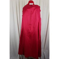 Vintage Beau Brem Red Winter Wool High Neck Maxi Coat Peacoat Womens sz 18T Loop