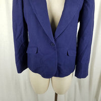 Vintage Miss Pendleton 100% Virgin Wool Blazer Jacket Womens M L USA Royal Blue